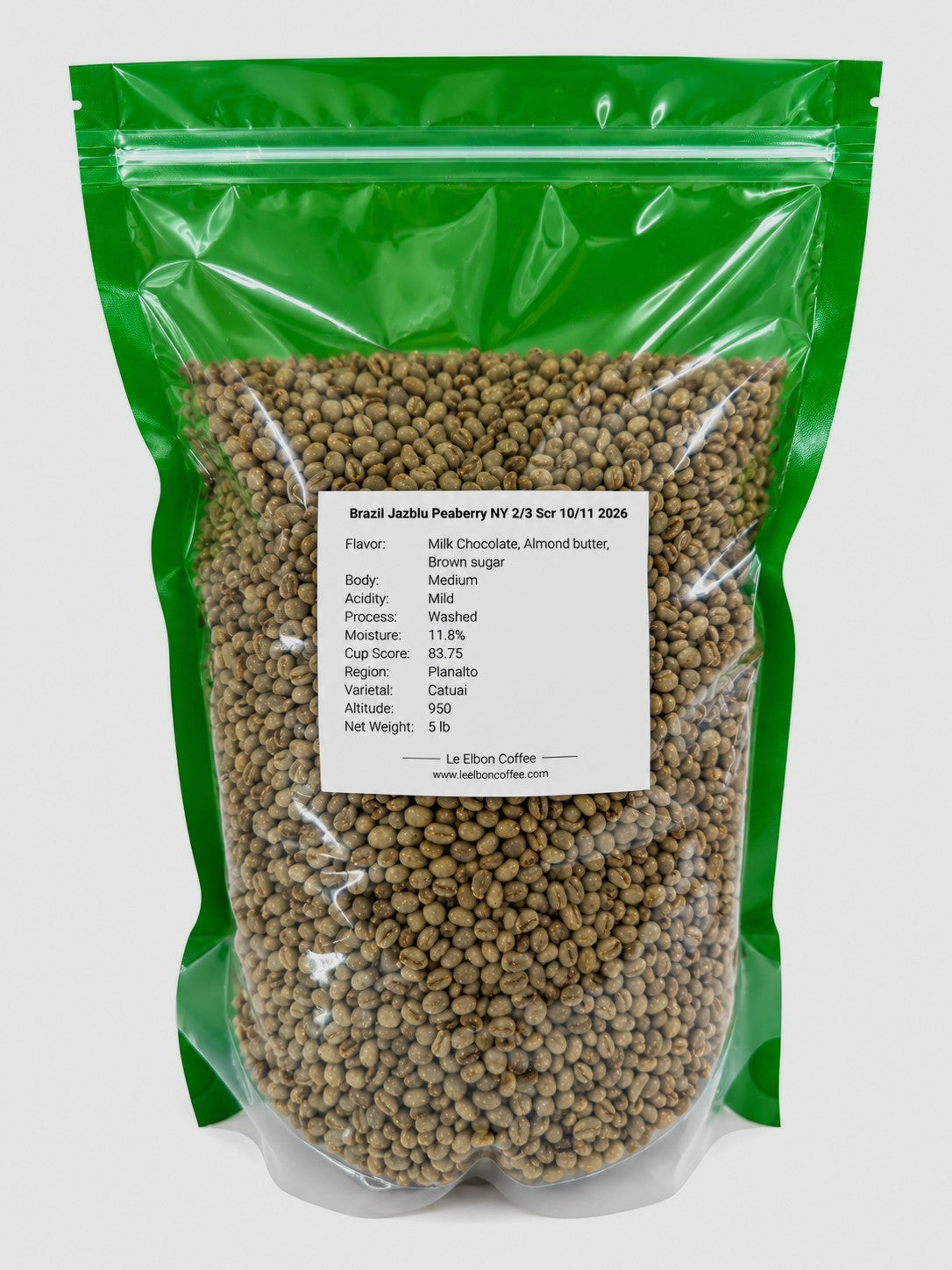 Brazil Jazblu Peaberry NY 2/3 Scr 10/11 2026