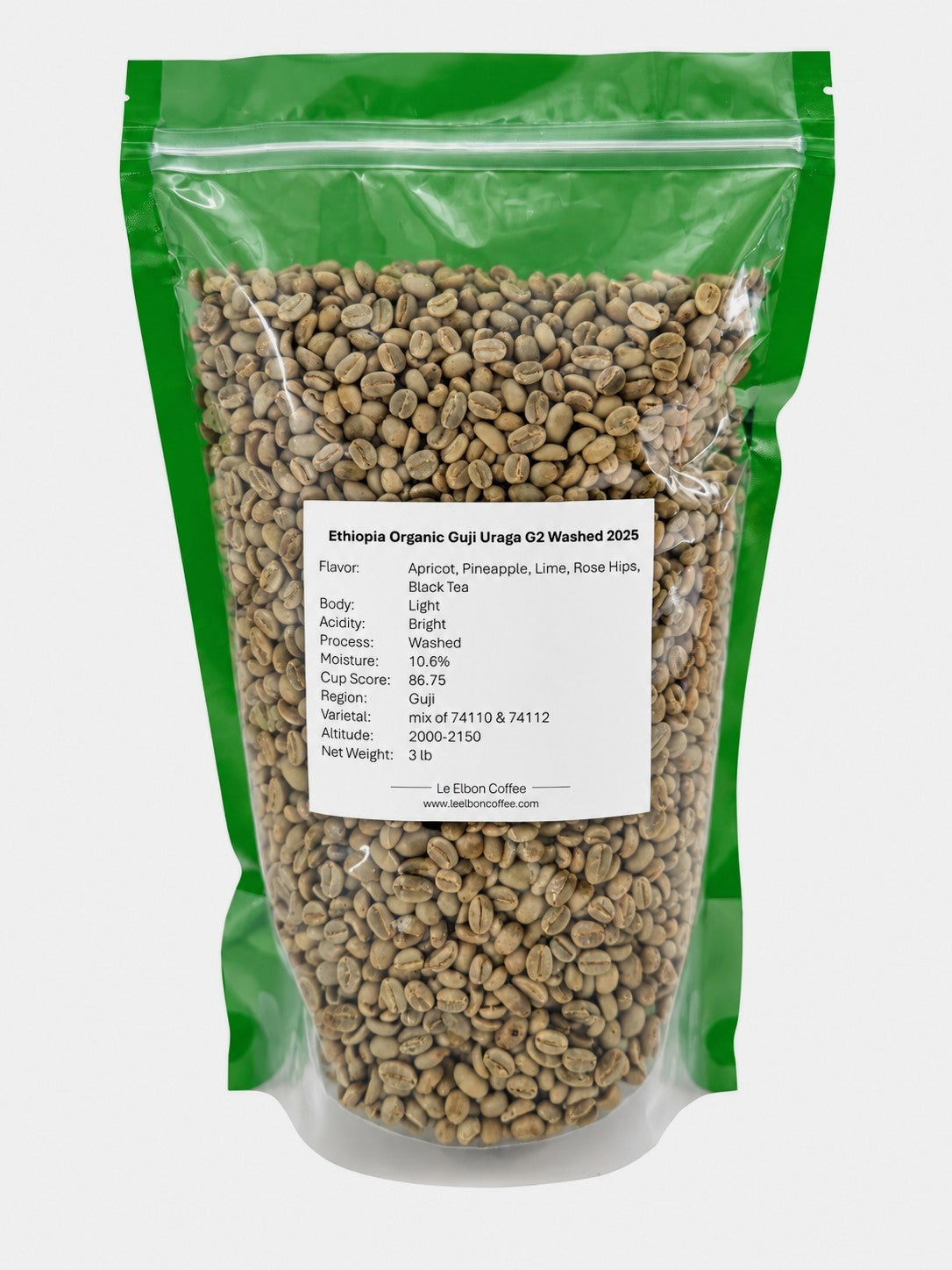Ethiopia Organic Guji Uraga G2 Washed 2025