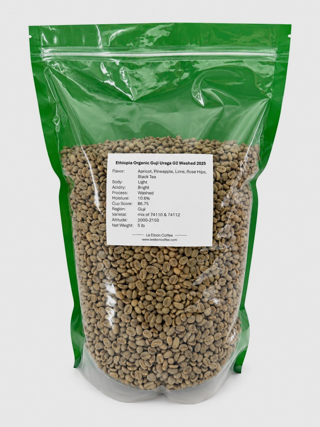 Ethiopia Organic Guji Uraga G2 Washed 2025