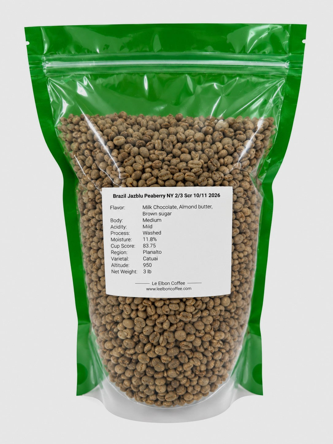 Brazil Jazblu Peaberry NY 2/3 Scr 10/11 2026